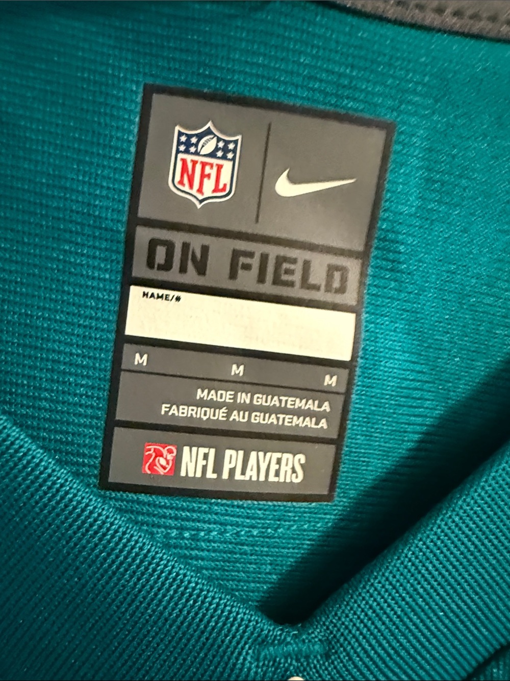 Nike Women's Miami Dolphins Teal Football Jersey with White and Orange Accents - Picture 3 of 5